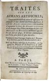 MICHELL, JOHN; and CANTON, JOHN. Traités sur les Aimans Artificiels.  1752